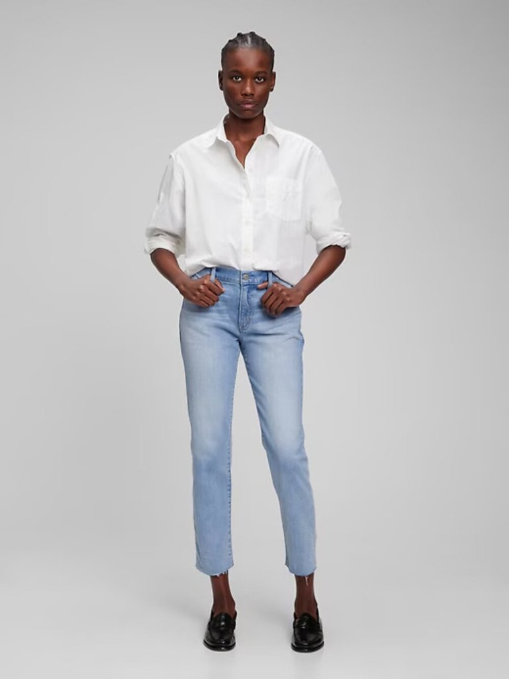 Gap Girlfriend Midrise Size 25 Light Blue